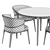 Playground Modern Dining Set 3D model small image 6