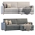 Modern Lille Sofa Divan Furniture 3D model small image 1