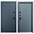 Delica Metal Entry Door Set 3D model small image 3