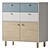 Modern Sky Plywood Sideboard 3D model small image 1