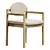 Sleek Jens Risom Chair Model 3D model small image 3