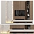 Sleek TV Wall Unit 3D model small image 1