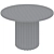 Luther Round Dining Table, 120cm 3D model small image 4