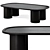 Adam Coffee Table Full Black 3D model small image 1