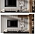 Modern TV Wall Decor Shelf 3D model small image 1