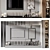 Modern TV Wall Decor Shelf 3D model small image 3