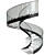  Contemporary Spiral Staircase 3D Model 3D model small image 2