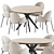 Elegant Dining Set Models Collection 3D model small image 3