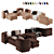 Brera Modular Sofa by Divan.Ru 3D model small image 7