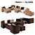 Brera Modular Sofa by Divan.Ru 3D model small image 8