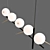 Modern Black Base Branch Chandelier 3D model small image 4