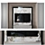  Modern TV Wall Mount Stand 3D model small image 1