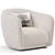 Modern Swivel Armchair Collection 3D model small image 3