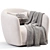 Modern Swivel Armchair Collection 3D model small image 4