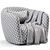 Modern Swivel Armchair Collection 3D model small image 7