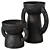 Amphora Ceramic Vases Set 3D model small image 2