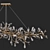 Modern Brass Crystal Chandelier 3D model small image 2