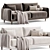 Retro Style Gentlemen Sofa Design 3D model small image 3