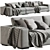 Marac Gordon 3-Seater Sofa Luxury 3D model small image 1