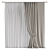 Folded Curtain 009 3D model small image 1