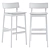 Modern Black PAUSE Bar Stool 3D model small image 2