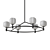 Elegant Ring Chandelier with White Glass Globes 3D model small image 1