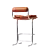 Retro Elegance Leather Bar Stools 3D model small image 2