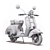 Sleek Vespa 7 3D Model 3D model small image 5