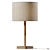 Elegant Morton Wood Table Lamp 3D model small image 1