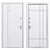 Bulat Metal Entry Door 705 3D model small image 4