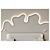 Luminous Ribbon Bedroom Wall Decor 3D model small image 3