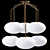  Moon Chandelier with Six Shades 3D model small image 1