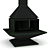  Panoramic Hanging Fireplace CANDLE 3D model small image 5