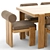 Vigo Outdoor Table Chair Set 3D model small image 2