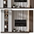 Modern TV Wall Decor Shelf 3D model small image 1