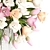 Cherry Blossom Tulip Vase Bouquet 3D model small image 5