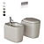 VitrA Plural WC & Bidet 3D model small image 1