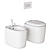 VitrA Plural WC & Bidet 3D model small image 6