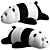 Adorable Plush Polar Bear Doll 3D model small image 2