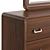 Chicago Walnut Dresser Set 3D model small image 3