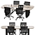 Versatile Meeting Table in Millimeters 3D model small image 7