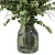 Green Branch Glass Vase Bouquet 3D model small image 4