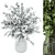 Green Branch Glass Vase Bouquet 3D model small image 5