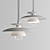 Adjustable Nordic LED Pendant Light 3D model small image 3