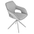 Gray Rock Chair 840mm Height 3D model small image 5