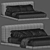  Double Bed Low Profile 3D model small image 5