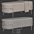 Luxury Recamier Houston Bench - LIV Decora 3D model small image 7