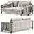 Irvin Sofa Set: Modern Elegance 3D model small image 3