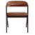 Elegant Anita Leather Dining Chair 3D model small image 8