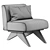 Modern Huxley Chair: Unique Style 3D model small image 4